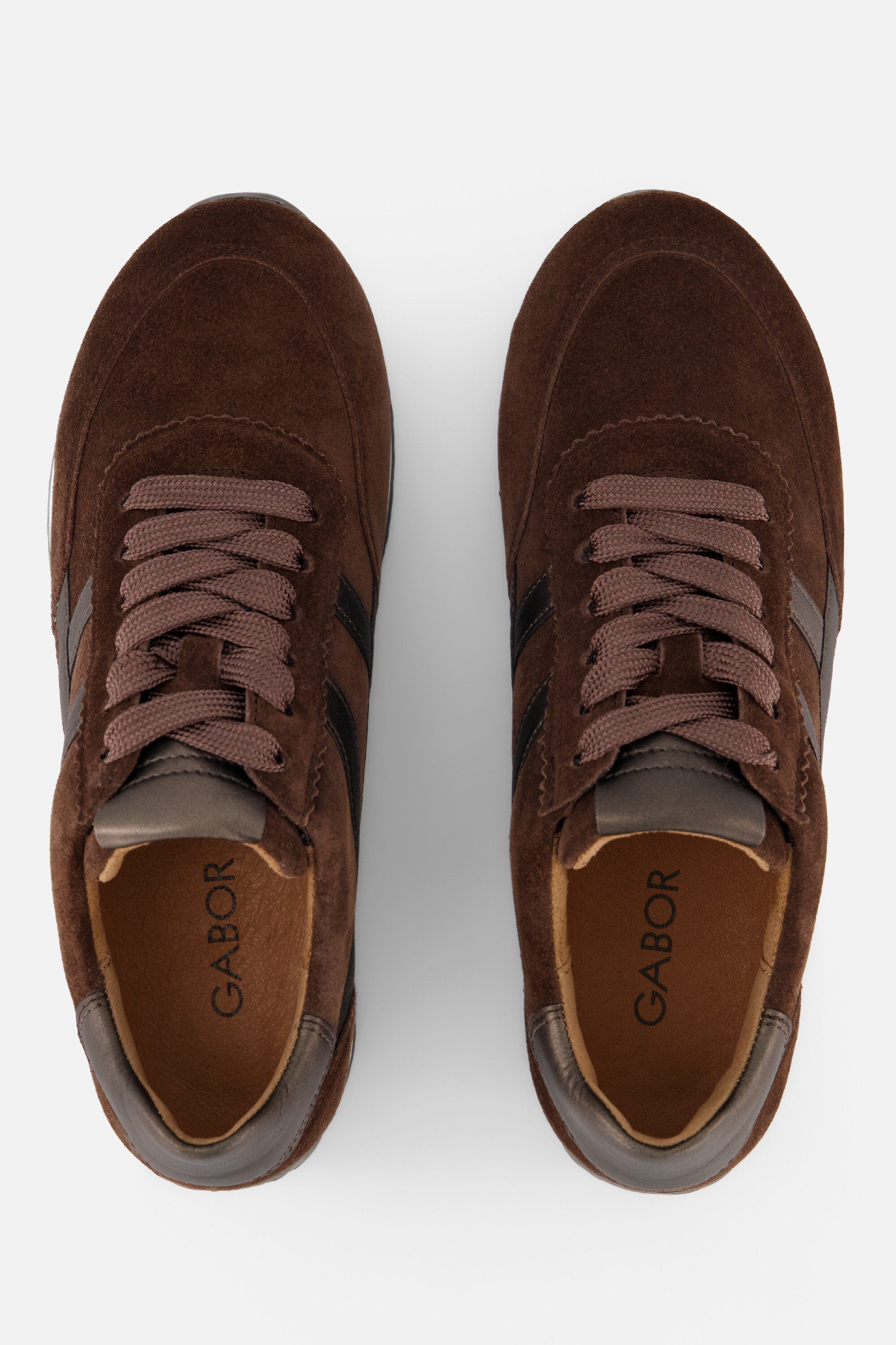 Gabor Sneakers bruin Suède, foto 4