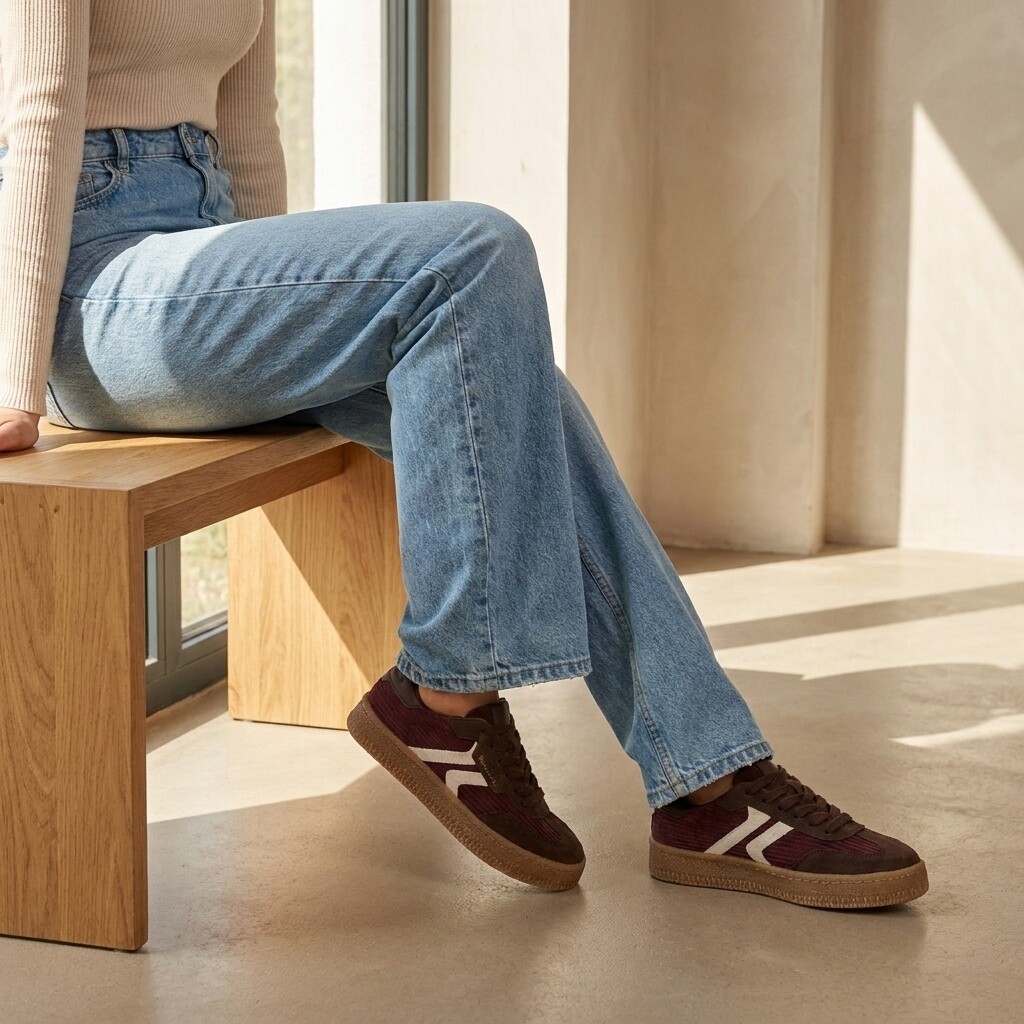 Tamaris Tamaris Sneakers rood Leer