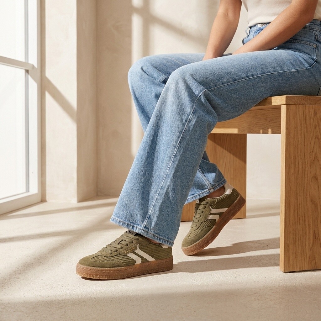 Tamaris Tamaris Sneakers groen Suede