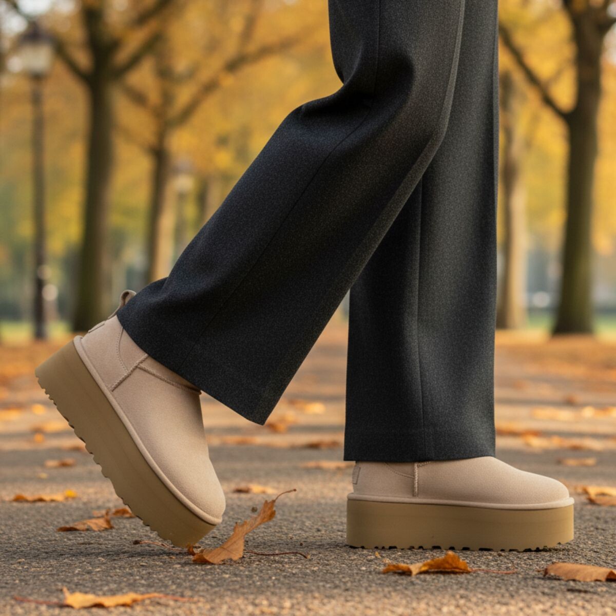 UGG UGG Classic Ultra Mini Platform Boots beige