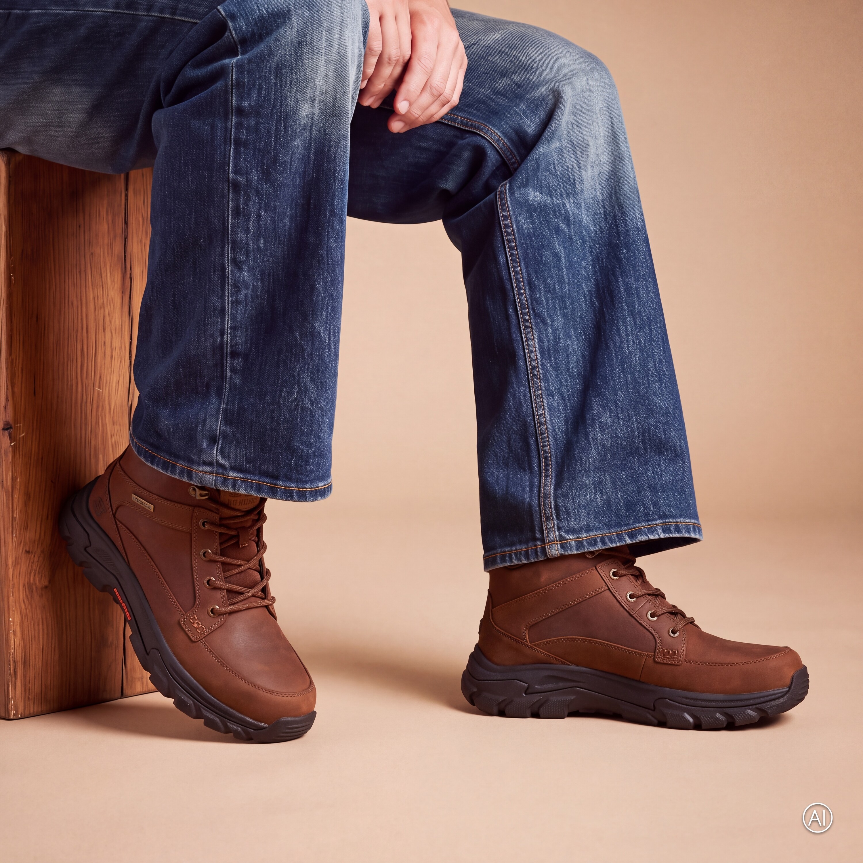 Skechers Skechers Slip-ins waterproof veterboots bruin