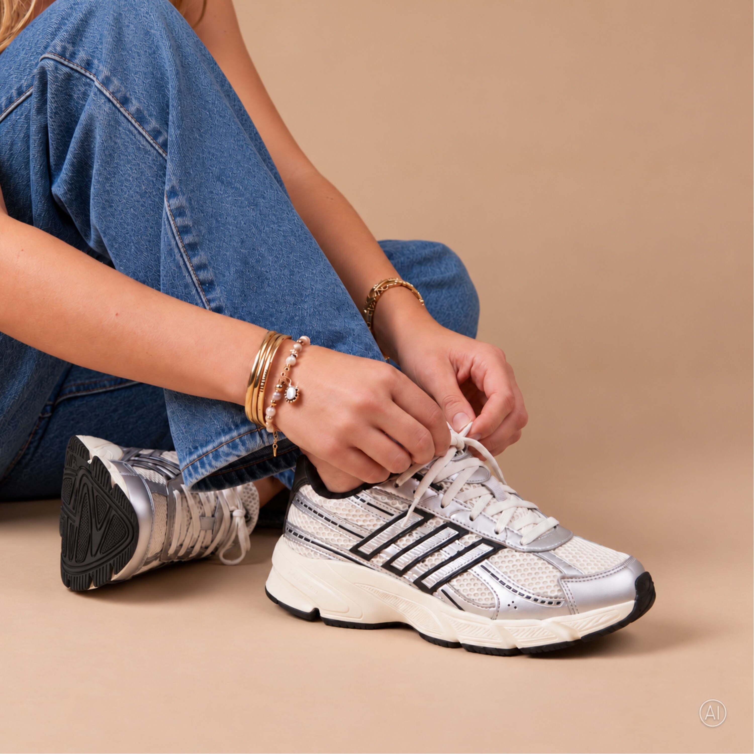 Adidas Adidas Technochaos 2000 Sneakers zilver