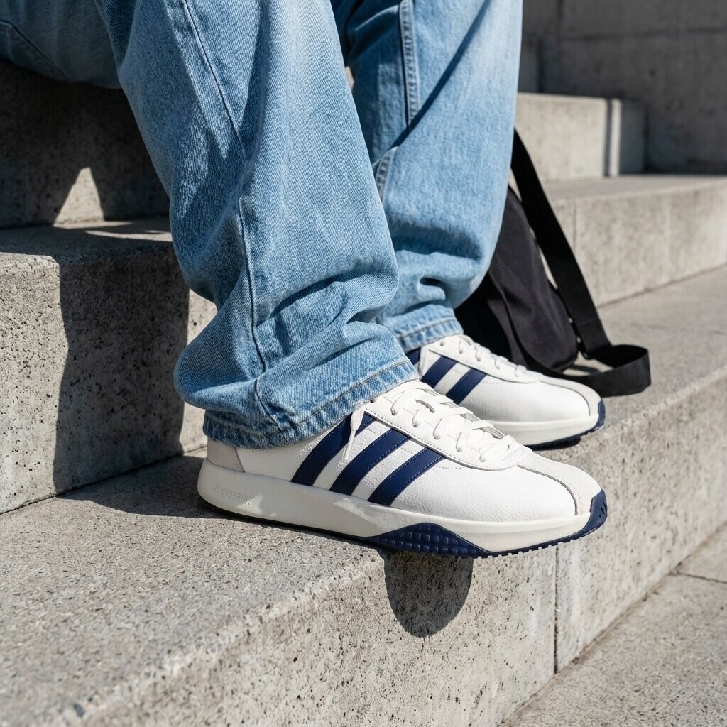 Adidas Adidas Run 76 Sneakers wit Synthetisch