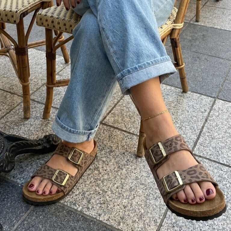 Birkenstock Birkenstock Arizona Narrow grey taupe Leopard