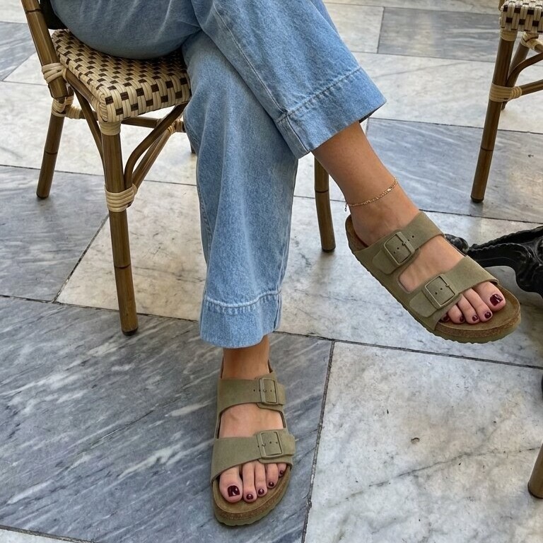 Birkenstock Birkenstock Arizona faded khaki Birko-Flor