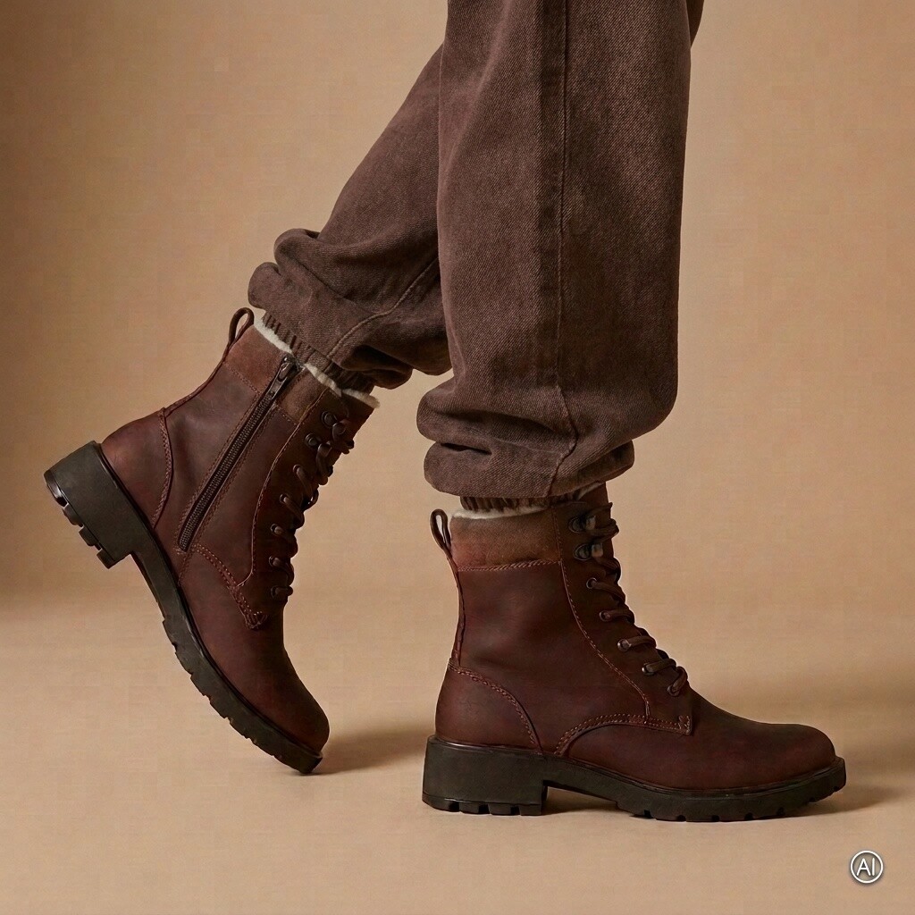 Ecco Metro Vienna Mid Warm winterschoenen bruin