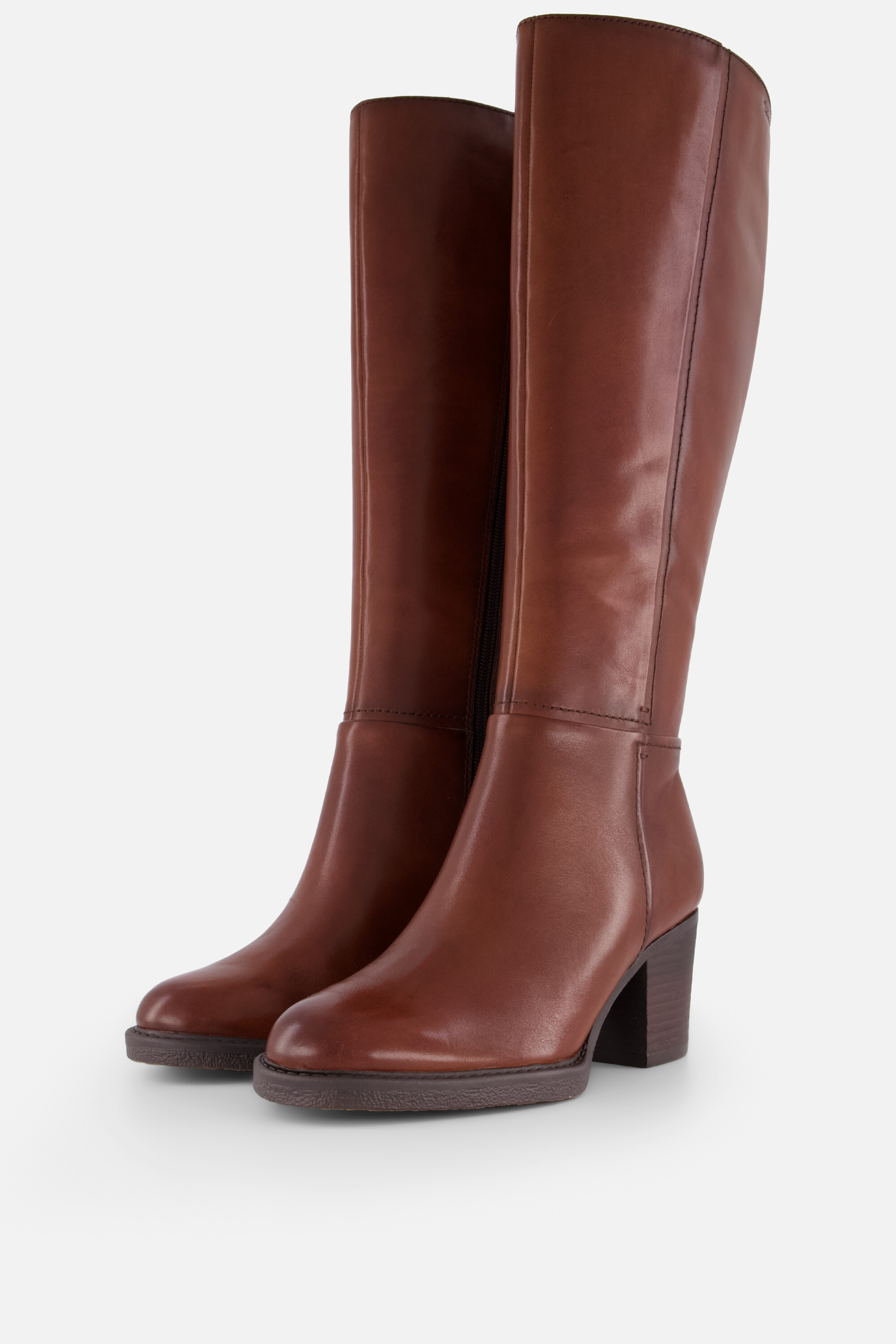 Tamaris Tamaris Lange Laarzen cognac Leer