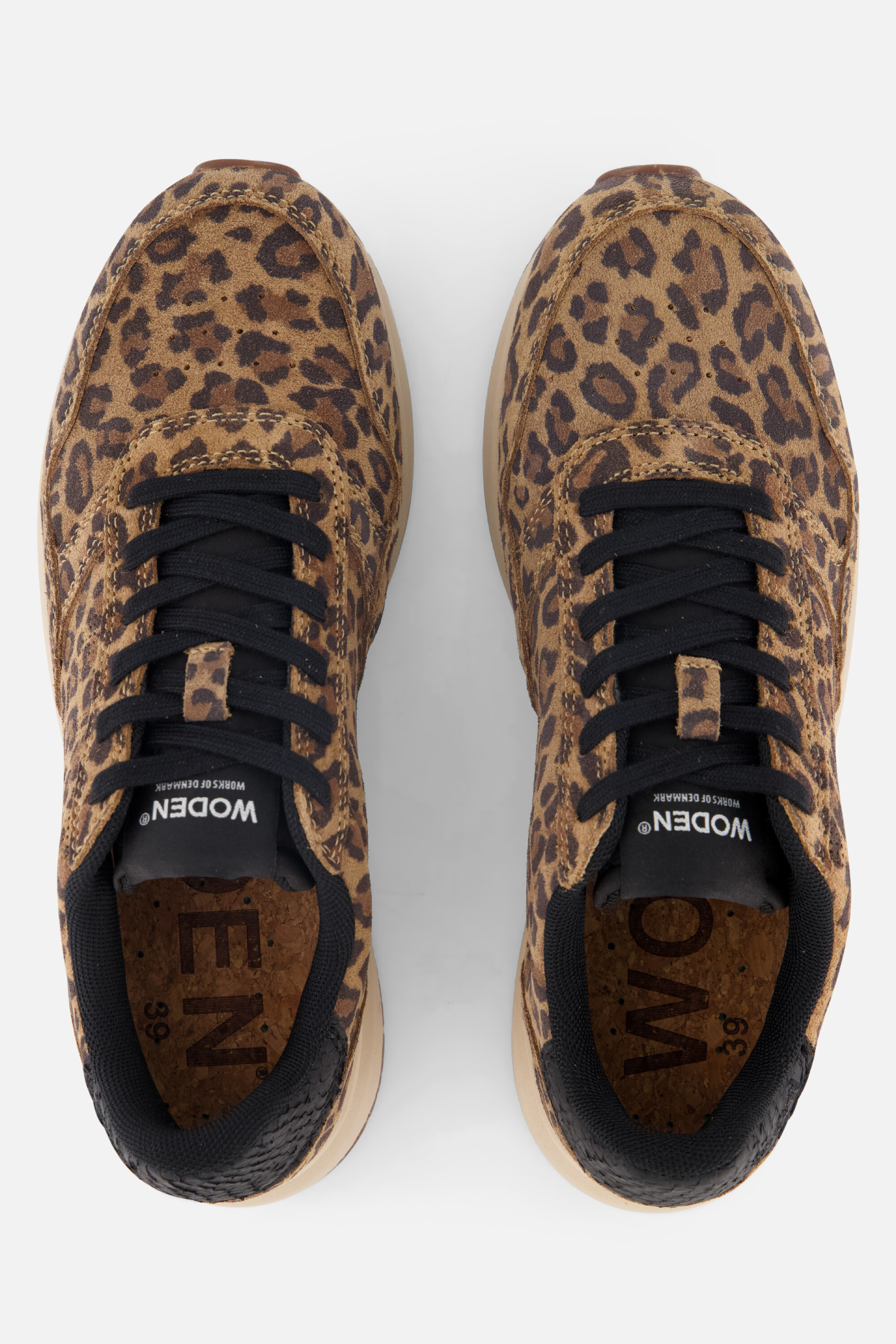 Woden Nicoline Leopard Sneakers bruin Suede, foto 4