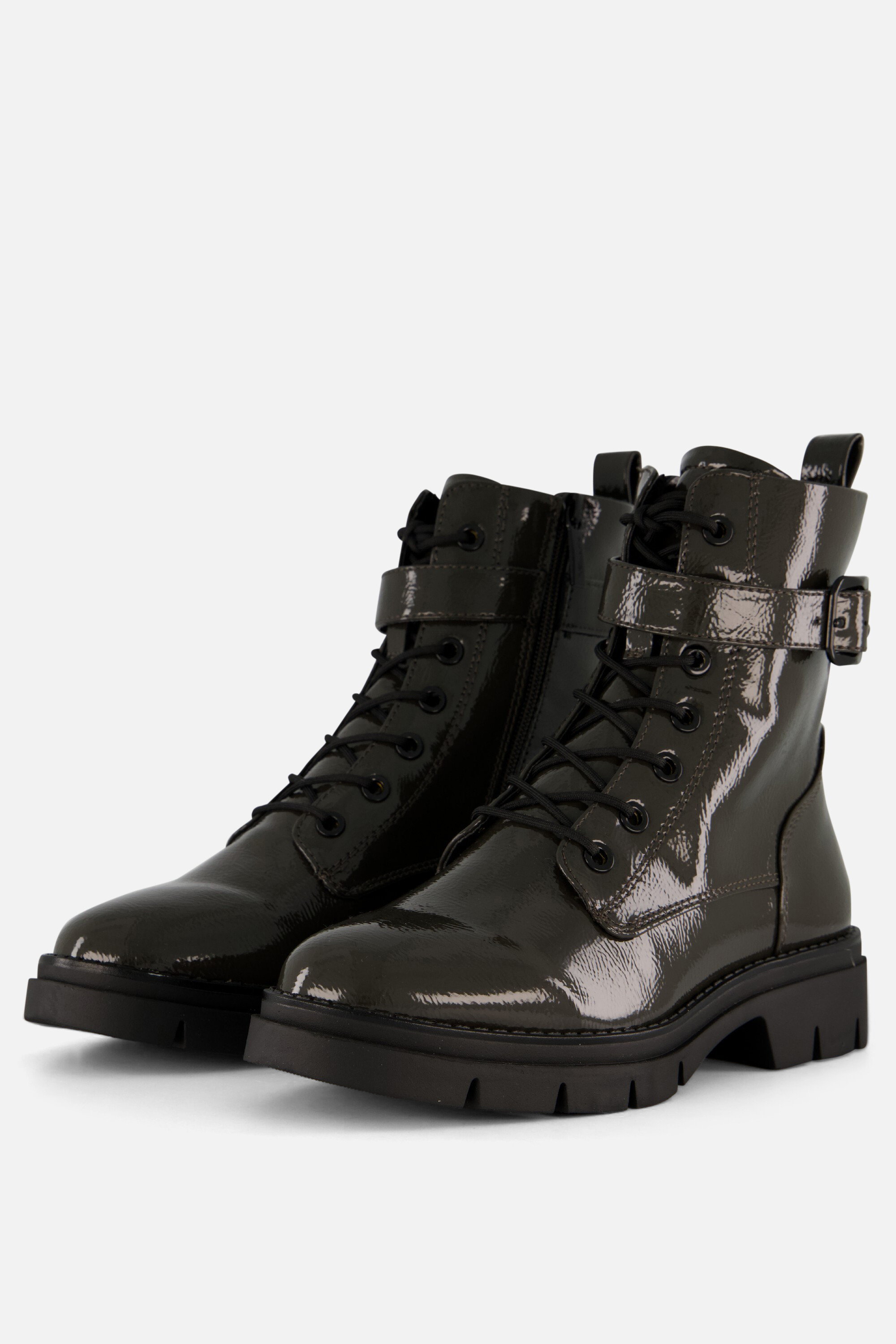 Tamaris Tamaris Veterboots groen Lak
