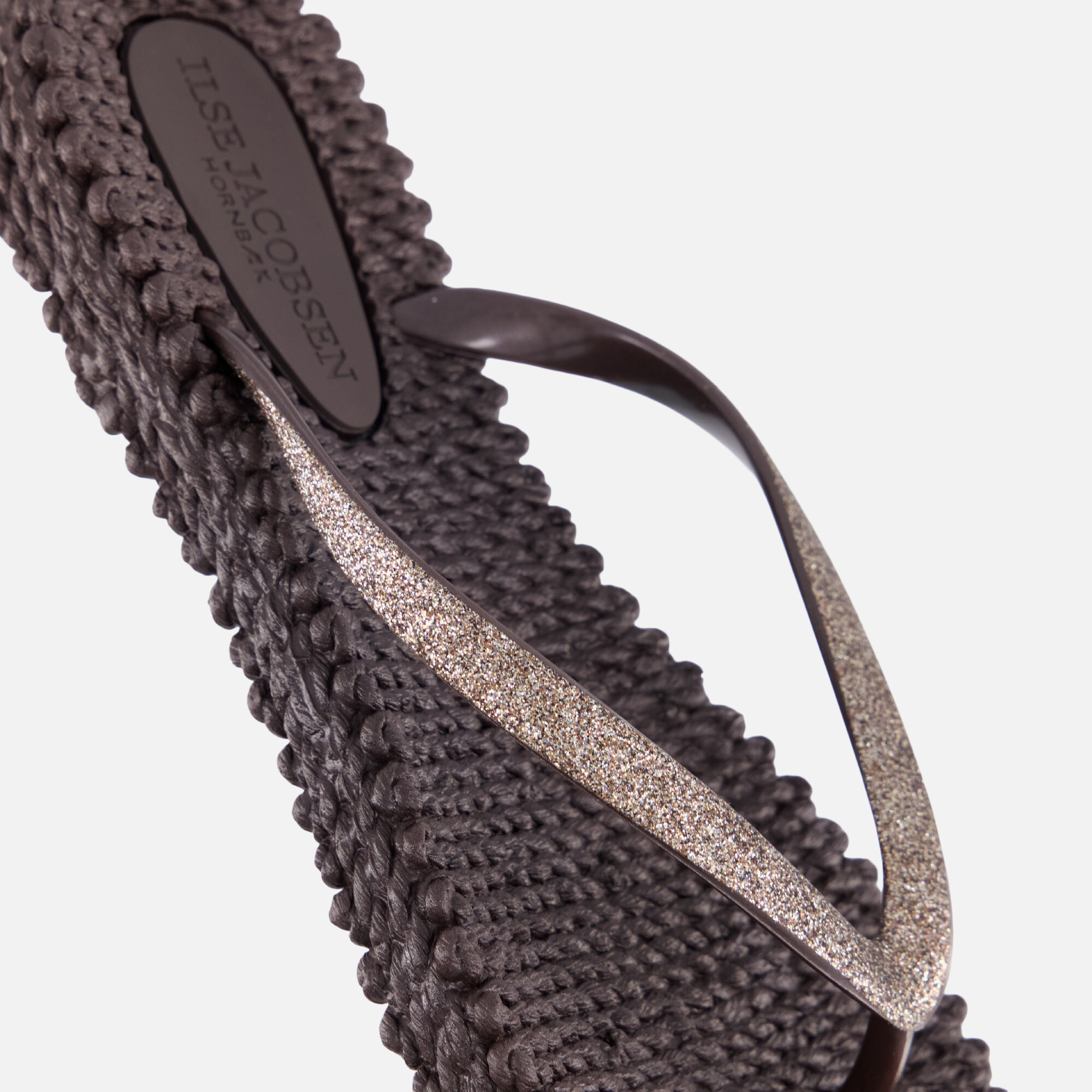 Ilse Jacobsen Slippers bruin Rubber, foto 5