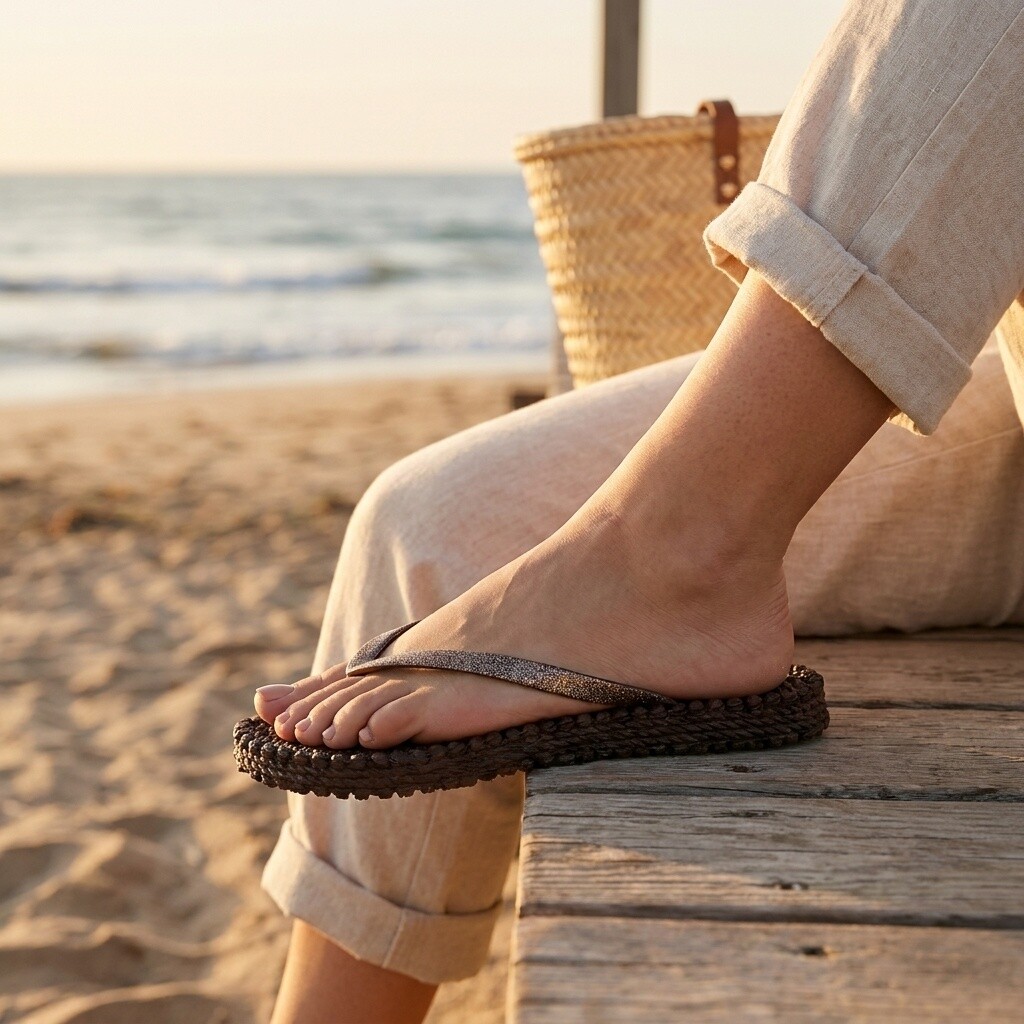 Ilse Jacobsen Ilse Jacobsen Slippers bruin Rubber