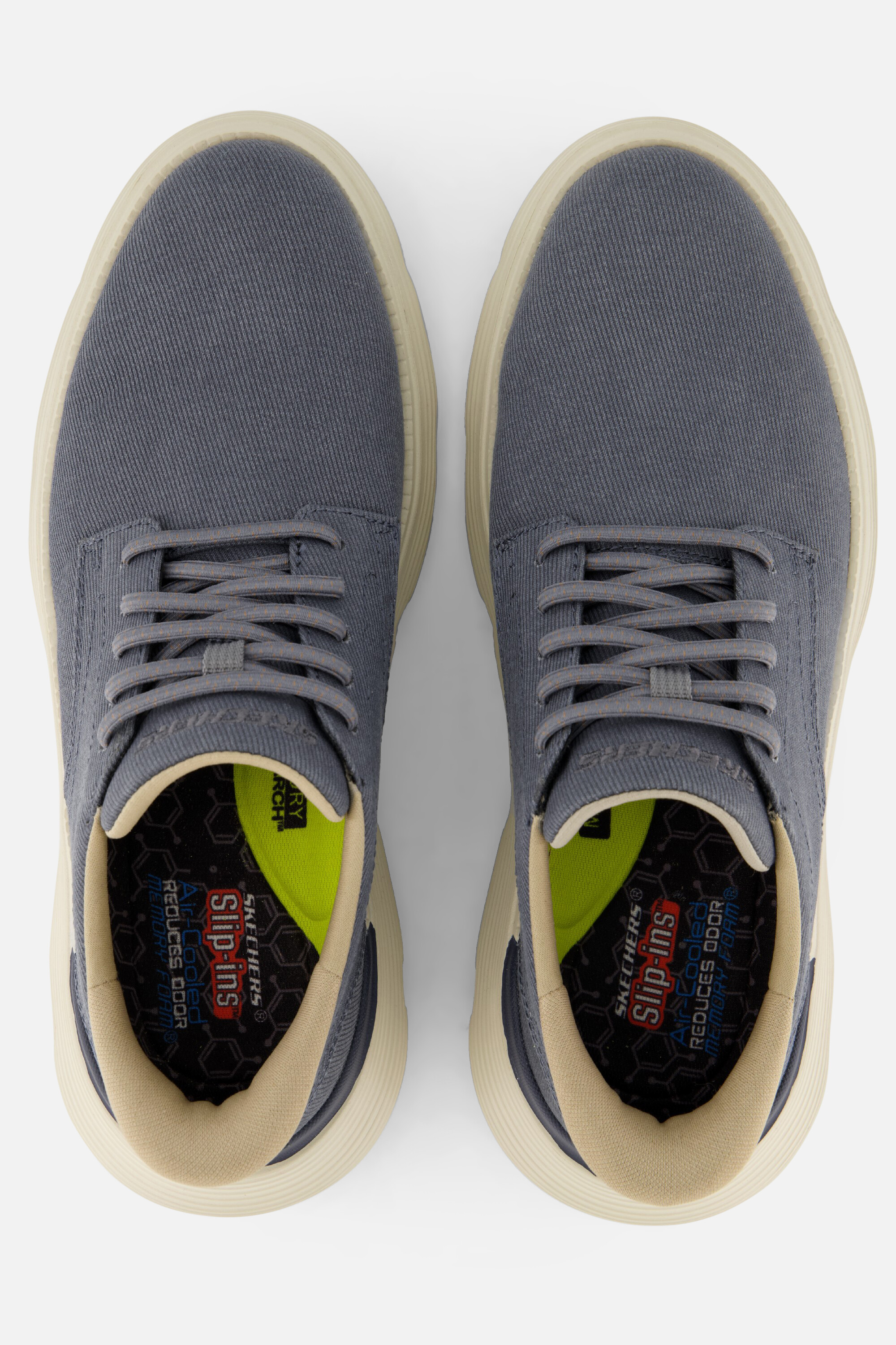 Skechers Garza Clive Instappers blauw Textiel, foto 3
