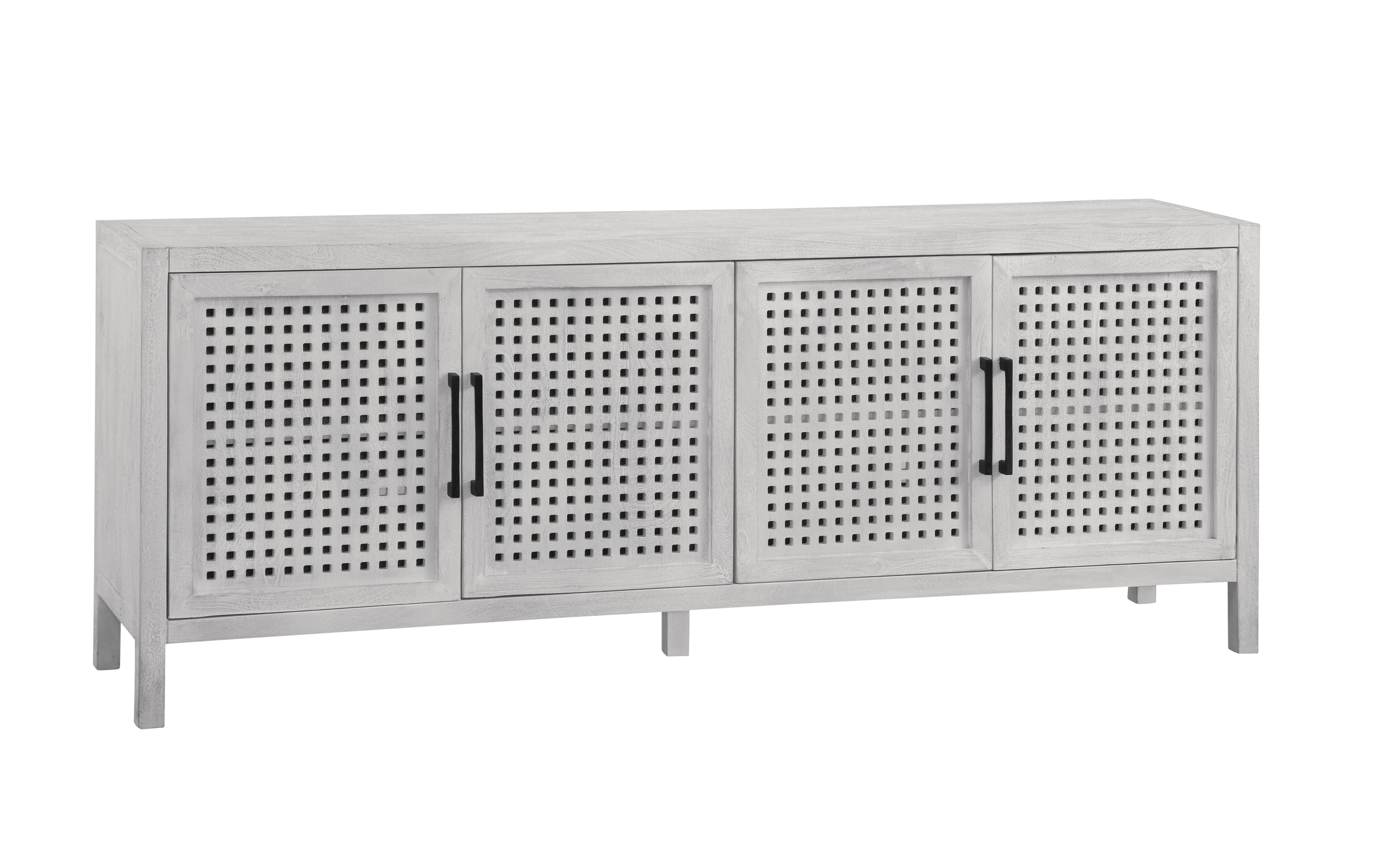 Pentak White Four Door Cabinet