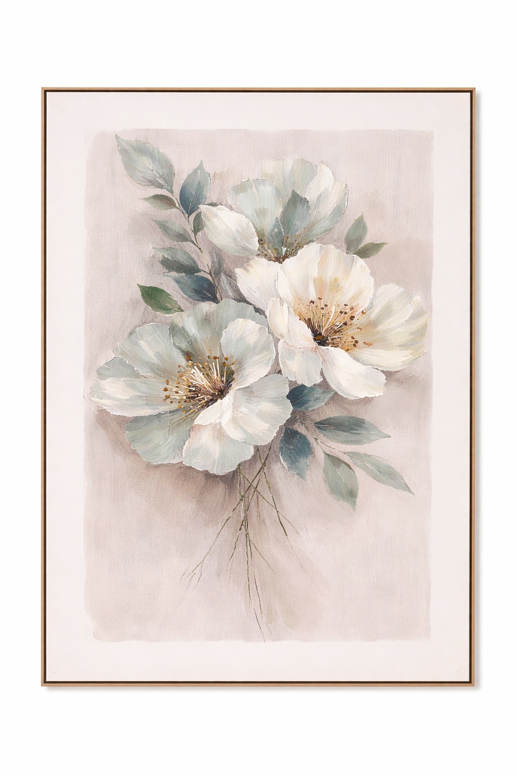 Floral Harmony III Framed Canvas