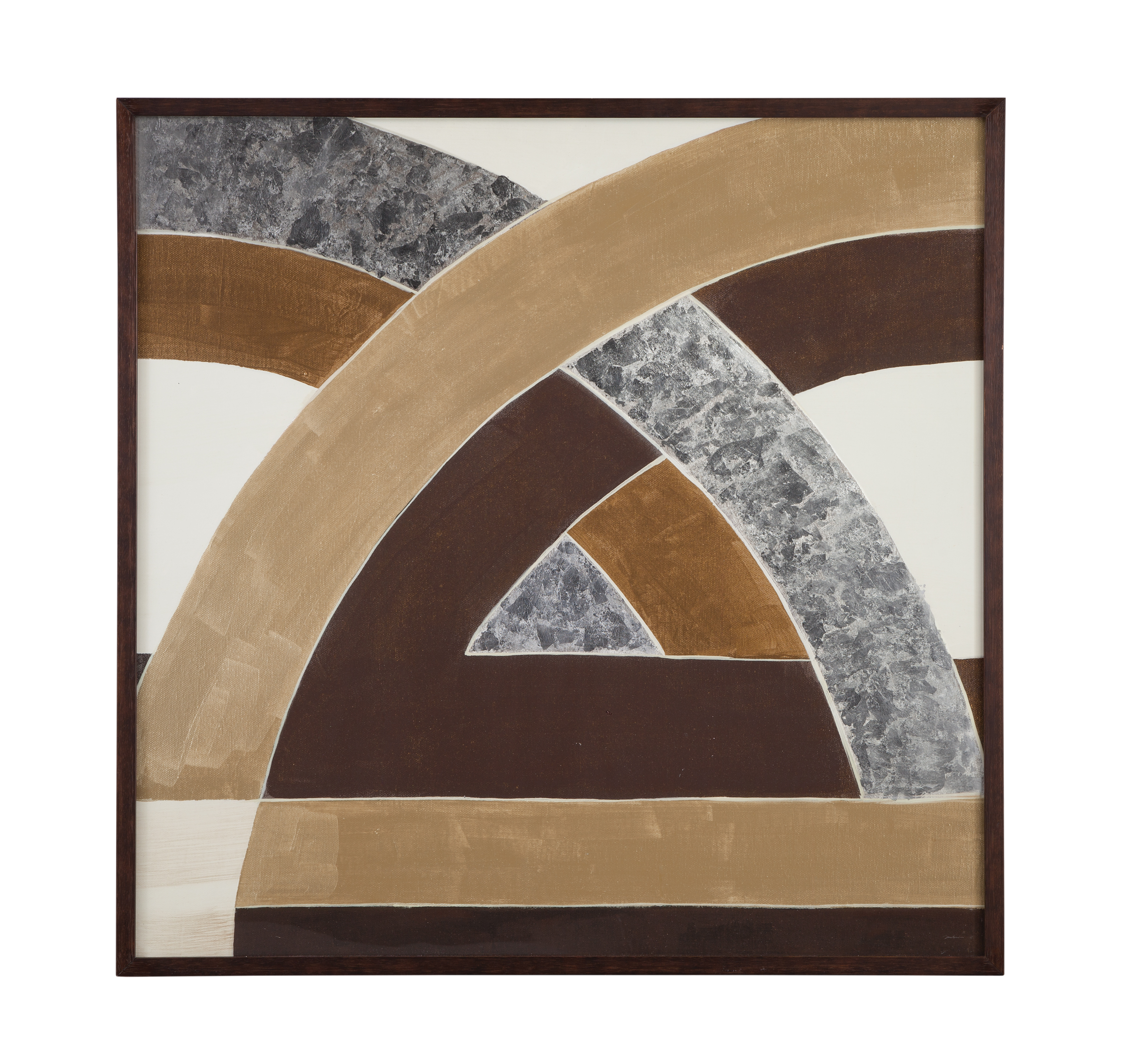 Neutral Geometry I Framed Print
