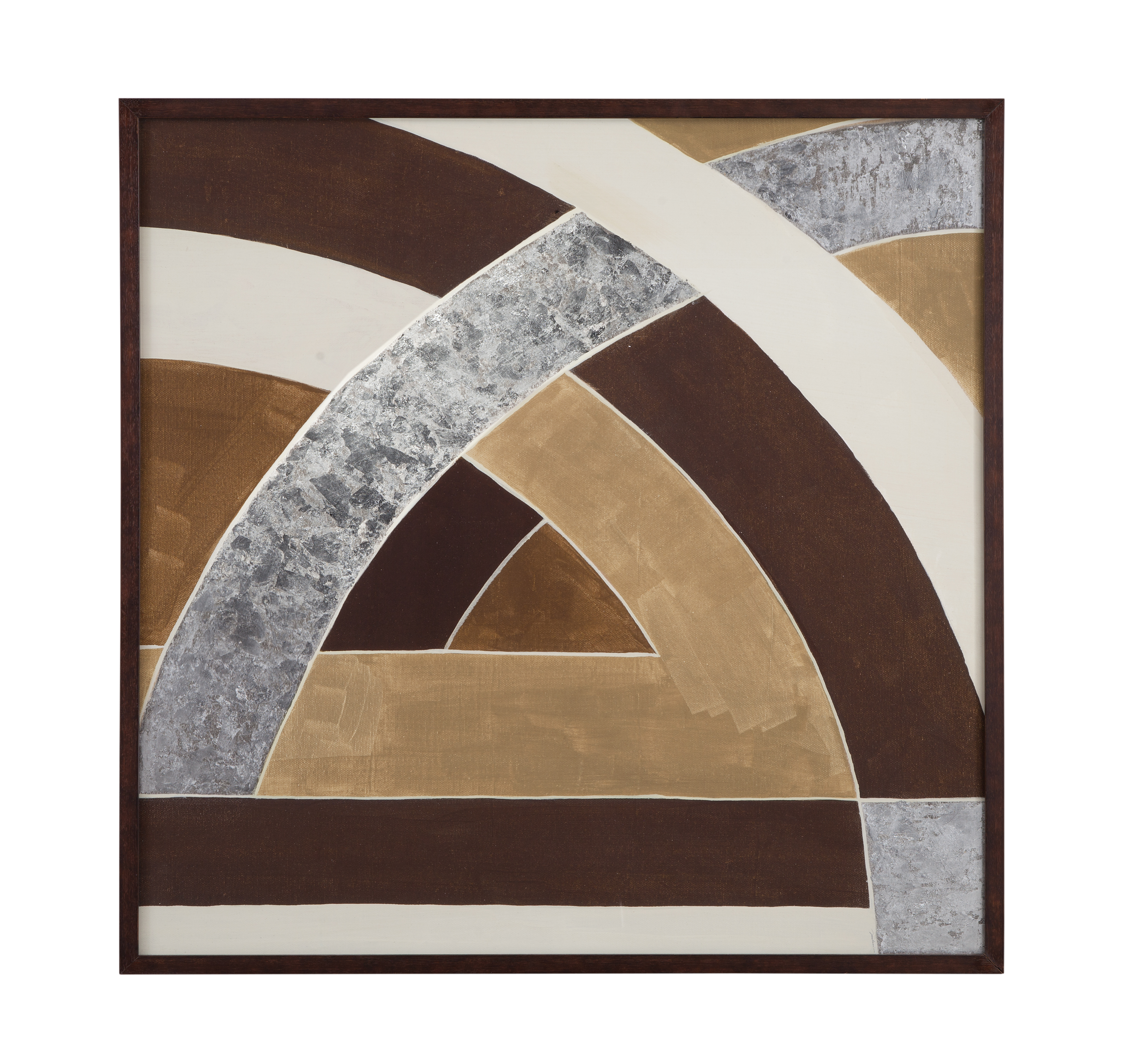 Neutral Geometry II Framed Print