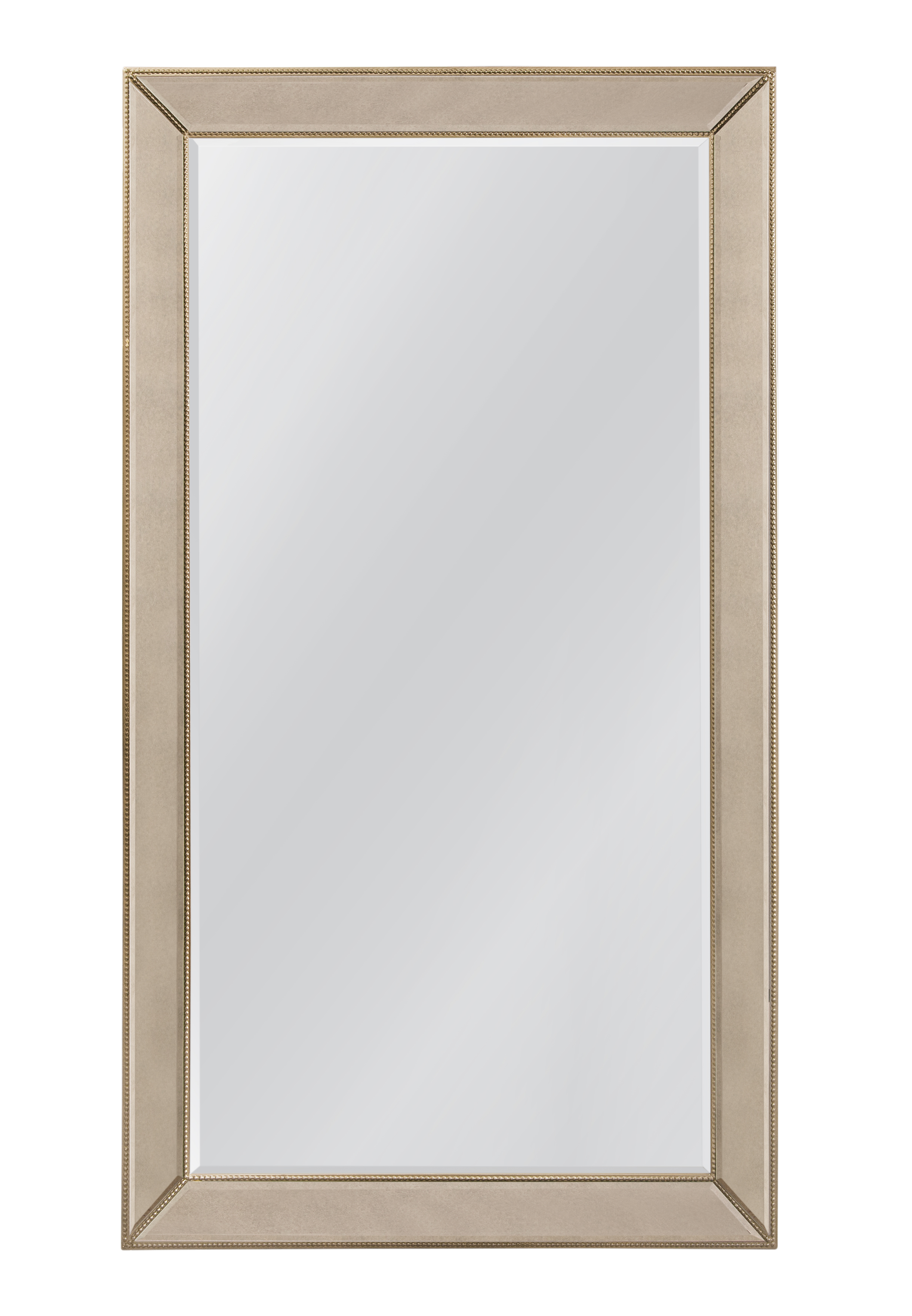 Beaded Leaner Mirror - Gold