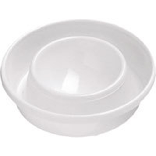 Æggebæger med rende til skal og salt - 72x20 mm polystyren - 100 stk.
