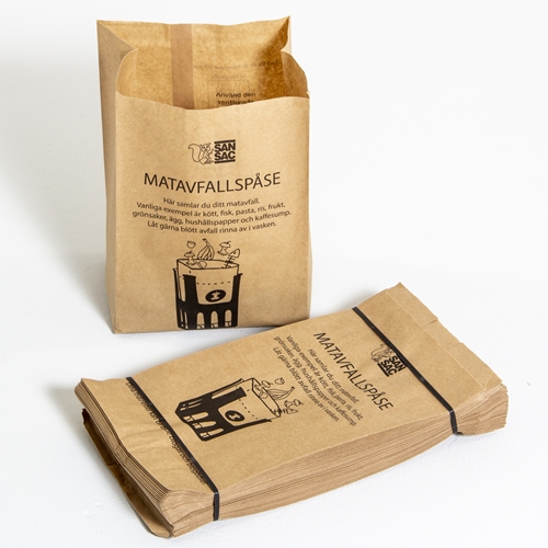 Biojätepussi 1-arkki - 9L 200/150x360mm kompostoituva - 80 kpl