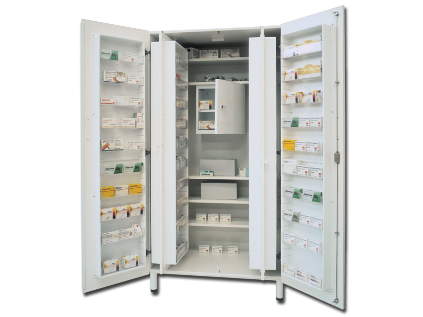 Medizinschrank - Bi-Laminatplatte - Farbe nach Wahl