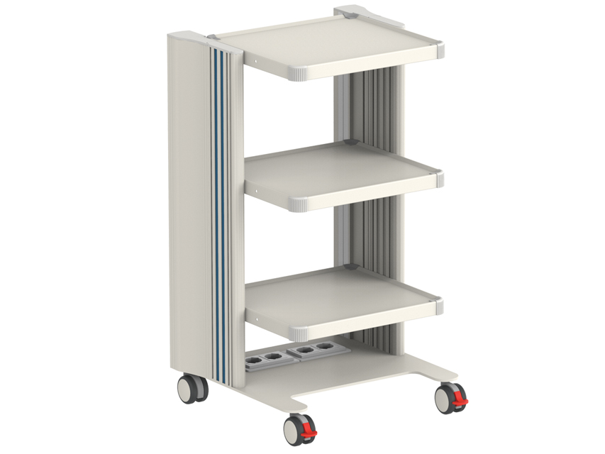 Easy Power Cart - 3 Ablagen 40x36 cm + Basis
