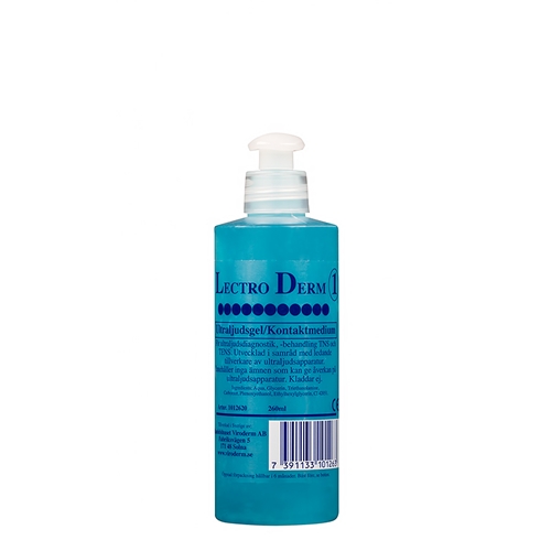 Ultraljudsgel LectroDerm 1 LD1 – 260ml blåfärgad