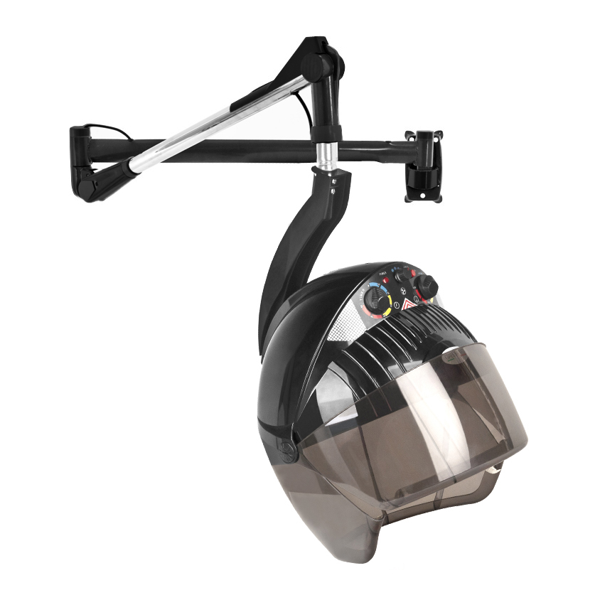 Gabbiano Centurion DVI-303W jonisk hårfön med tre hastigheter svart