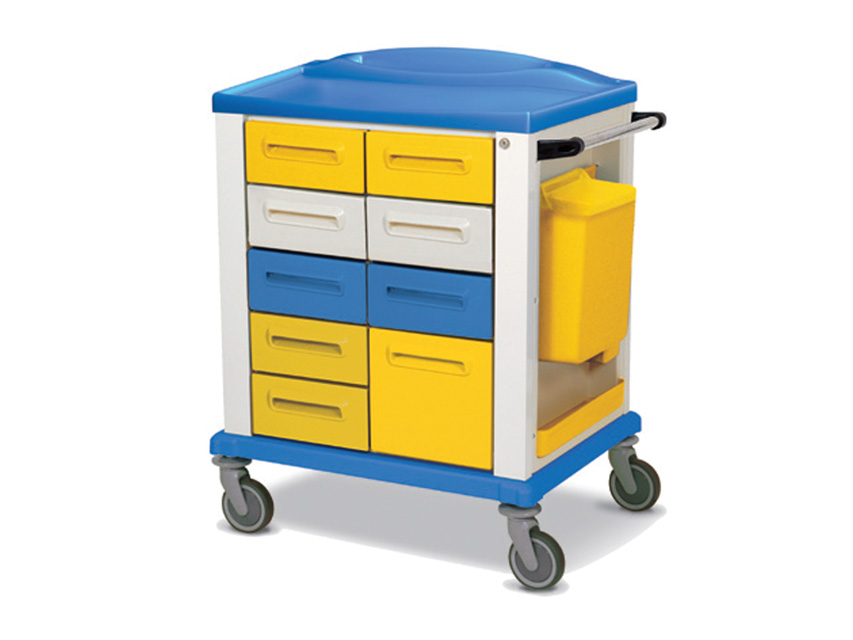 BASIC TROLLEY - standard med 9 lådor
