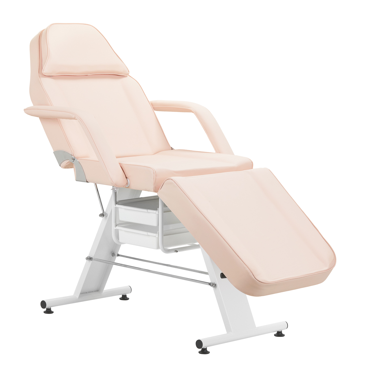 Basic 202 kosmetisk stol med brickor rosa