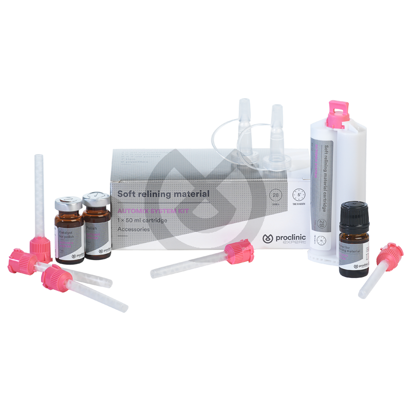 Blødt rebaseringsmateriale, kit - PROCLINIC EXPERT