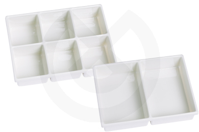 Bakke med høje rum - Tray X-31- 6 Compartments