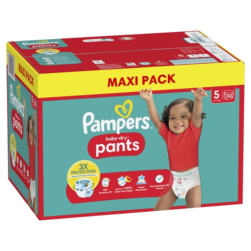 Blebukser Pampers Baby-Dry Pants - S5 12-17 kg - 82 stk