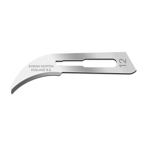 Knivblad op Swann-Morton - nr12 - 100 st