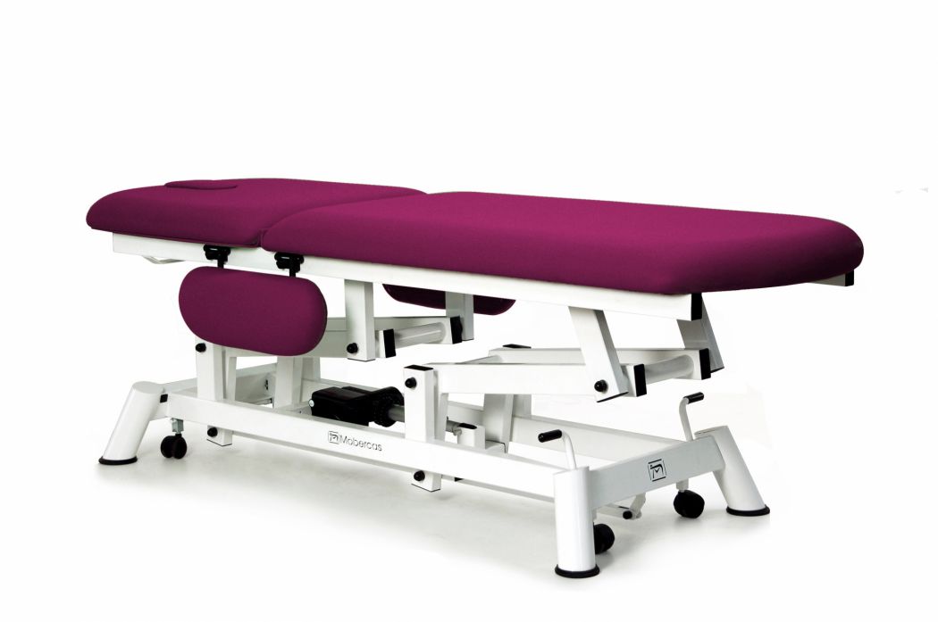 Elektrische Behandlungsliege - 2-teilig - klappbare und flache Armlehnen - Rollen - 190 x 62 cm
