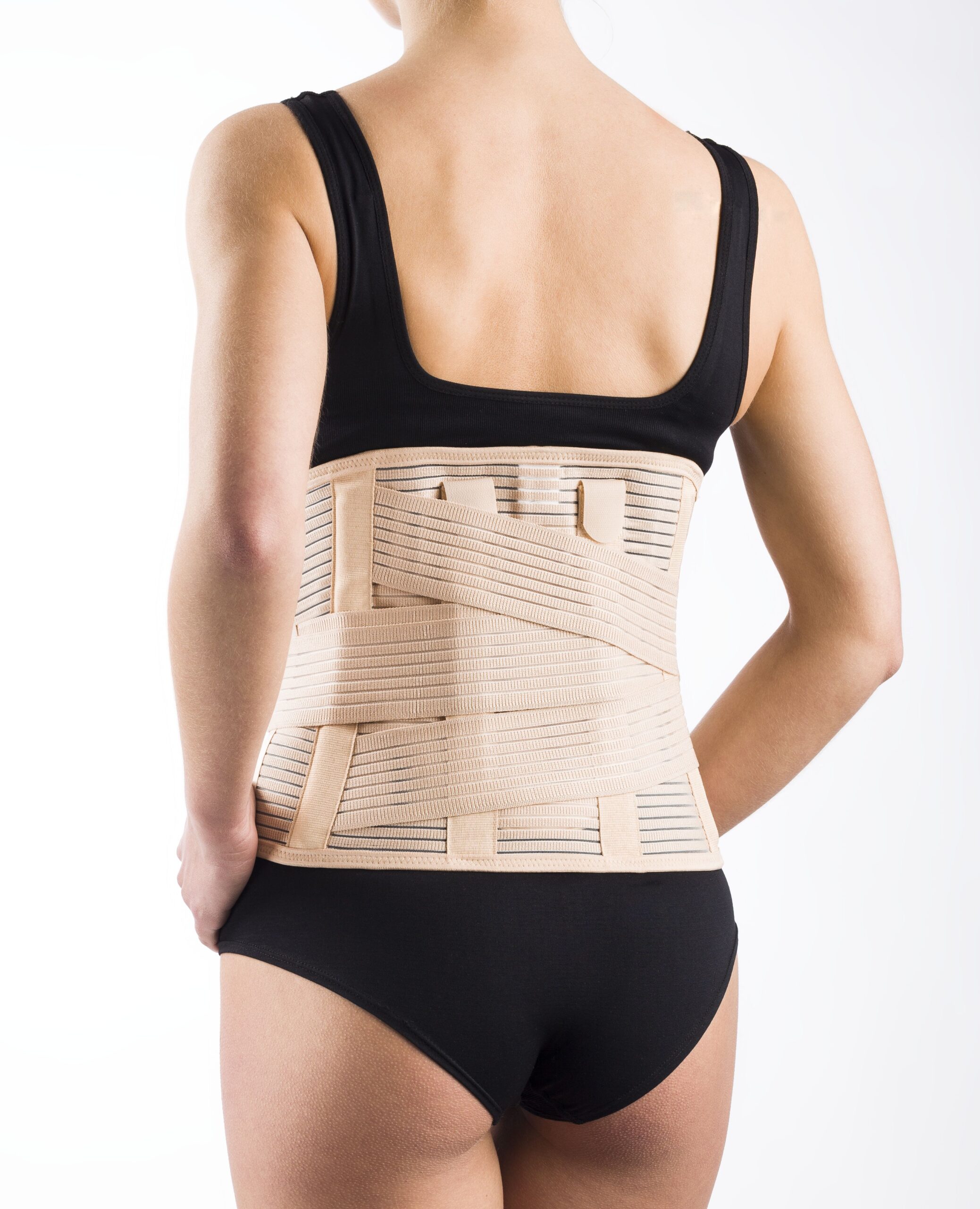 Corset with support straps - lumbosacral orthosis - L