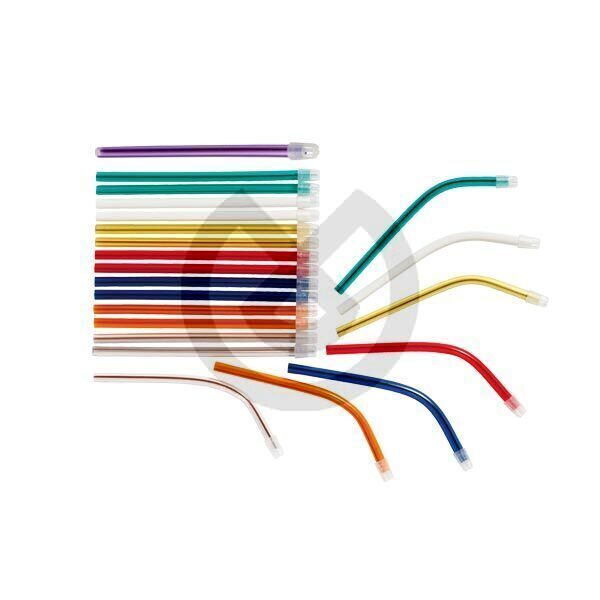 Färgade salivrör,  – BESTDENT – Saliva Ejectors Orange