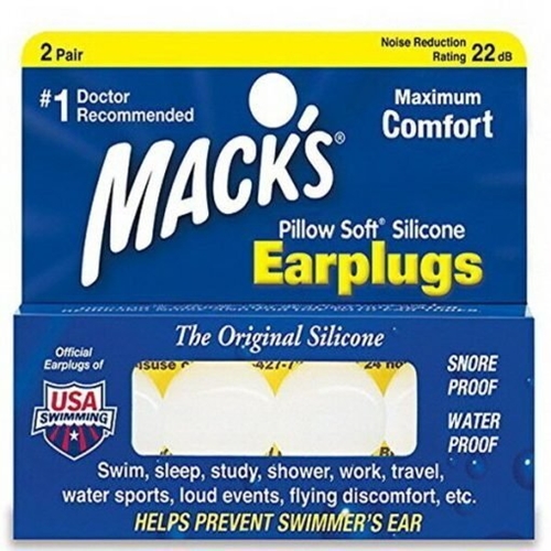 Earplug Mack's - silicone colourless - 2 pcs