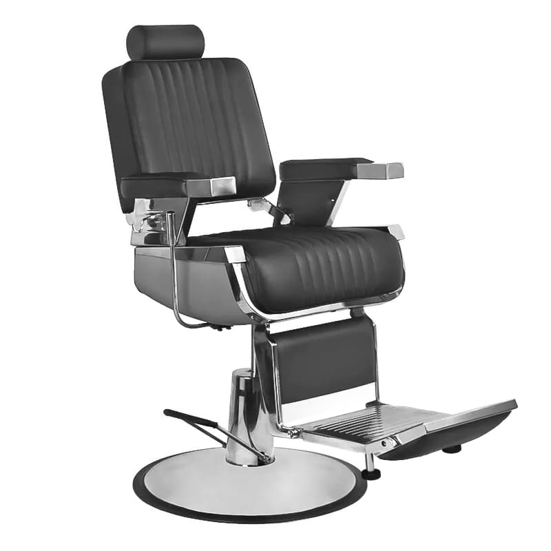 Gabbiano Royal svart barberarstol