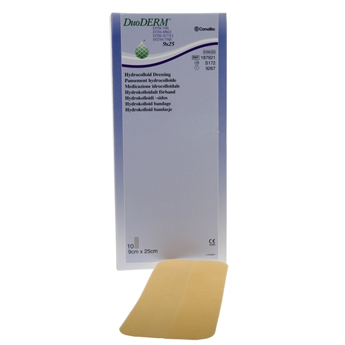 Hydrokolloidbandage DuoDERM Extra Thin - 9x15cm post op - 10 stk