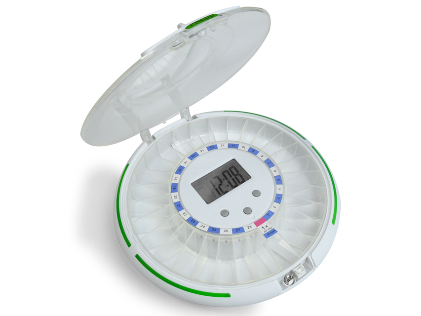 Pojemnik na tabletki z Bluetooth