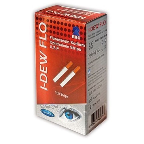 Testremsor I-DEW FLO - Fluoresceinstrips - 100 st