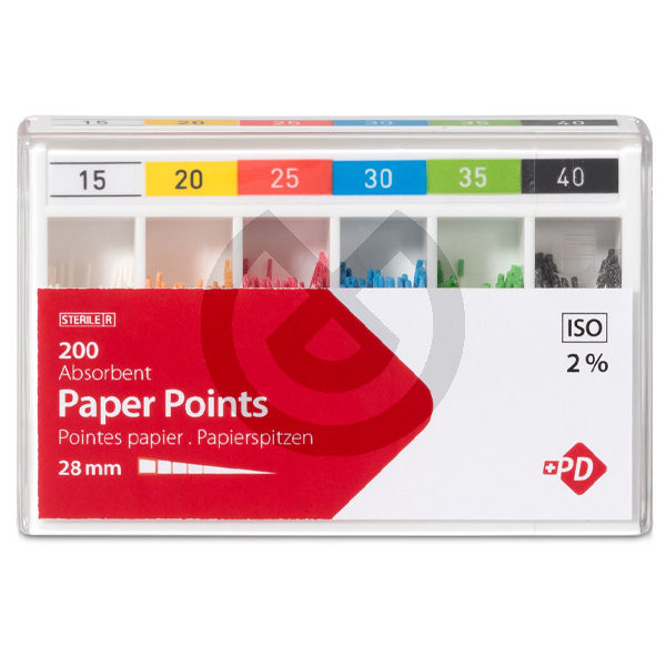 Kalibrerade pappersspetsar ISO – Calibrated Paper Points Assorted Iso 15-40