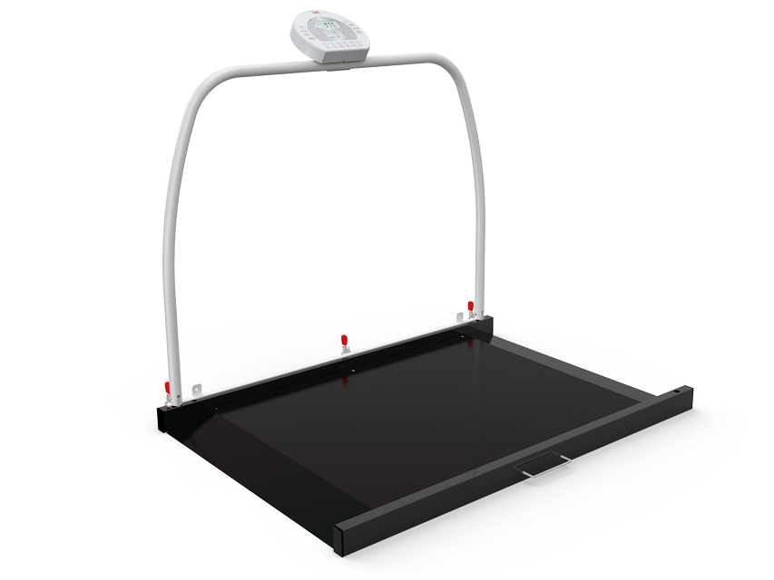 Cyfrowa waga platformowa Wunder RW2.0 z poręczą 300 kg - klasa III