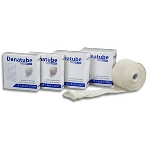 Tubgas Danatube - 8 cm x 20 m bleget bomuld
