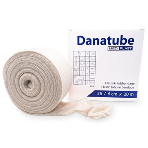 Tubgas Danatube - 6 cm x 20 m ubleget bomuld
