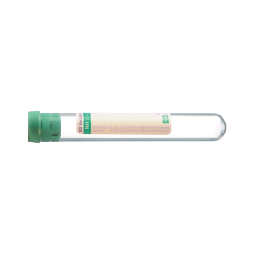 Vakuumrör BD Vacutainer glas – 10ml Na-Heparin grön – 100 st