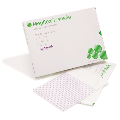 Silikoneskumforbinding Mepilex Transfer - 15x20cm - 5 stk