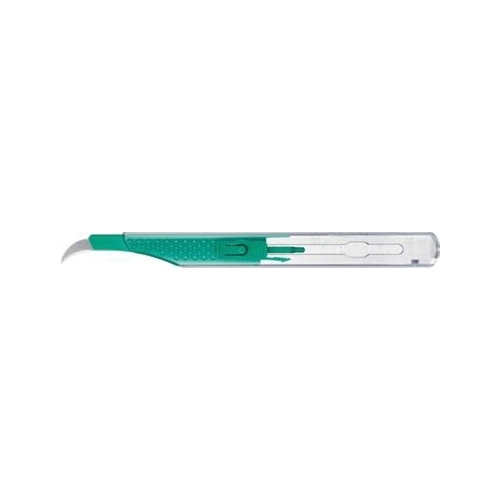Kniv sutur 6,5cm m plastskaft - M säkerhetsskydd - 10 st