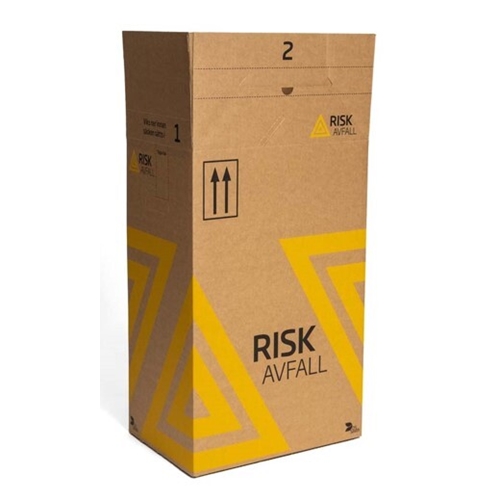 Abfallsackkarton für Risikoabfall 60 l mit EBA-Sack 150 my