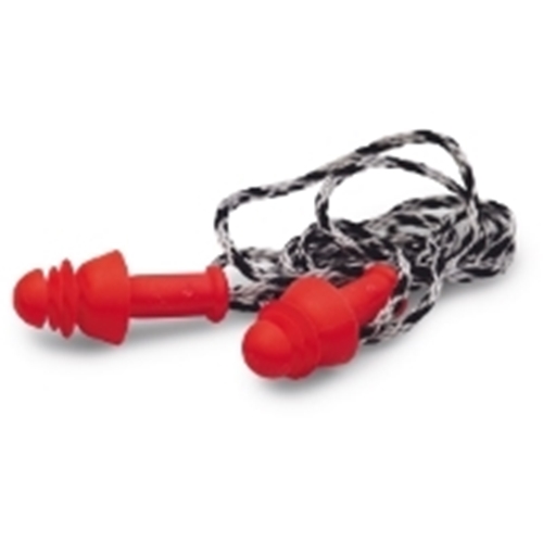 Earplug Twiny silicone ETC - with cord red - 8 pcs